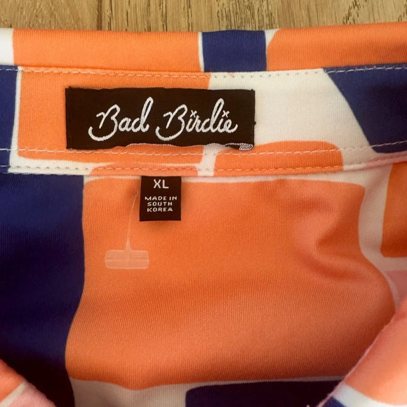 Bad Birdie Golf Polo Shirt Size XL Catalina Short Sleeve Supersoft UPF 50+ - Picture 2 of 5
